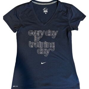 Nike Women's Dark Blue Dri-FIT Tee